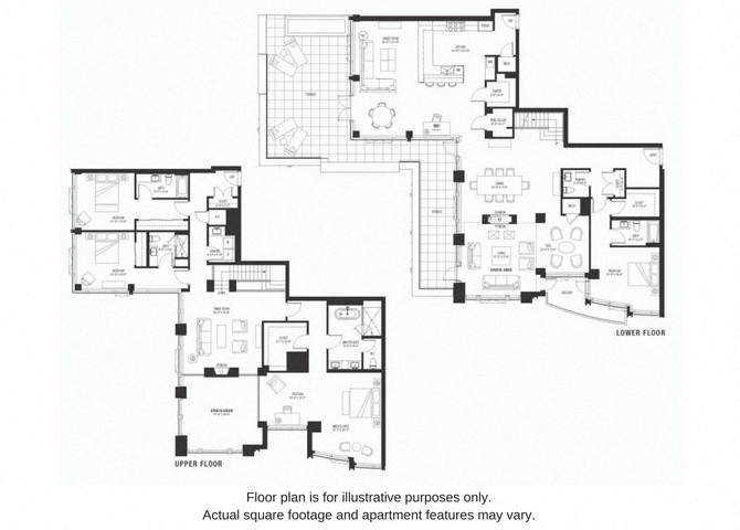 Floor plan for 4 beds, 3.5 baths, 4796 sqft
